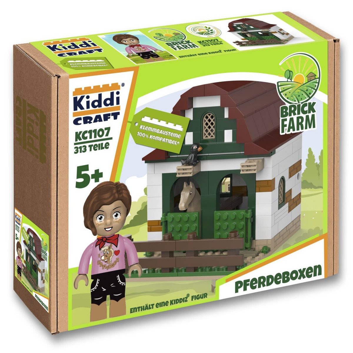 Wisam Kiddicraft KC1107 Ponyhof-Erweiterung - Außenboxen Spielbausteine