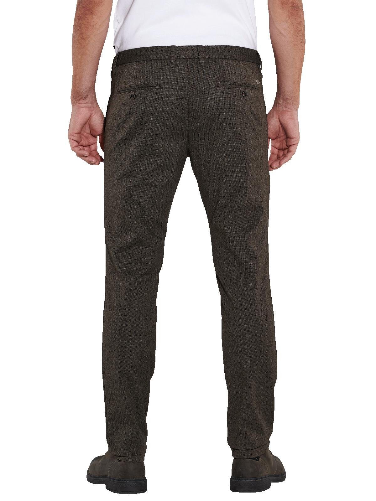 Engbers Chinohose engbers Herren Chino slim fit, Schwarzbraun günstig online kaufen