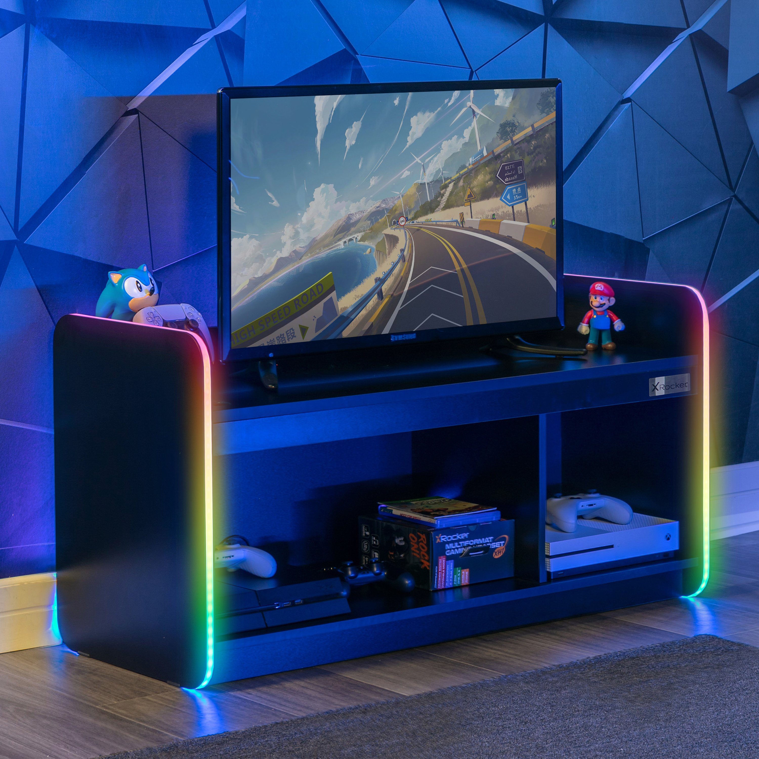 X Rocker TV-Regal Electra Gaming TV-Regal mit RGB-Beleuchtung & App-Steuerung