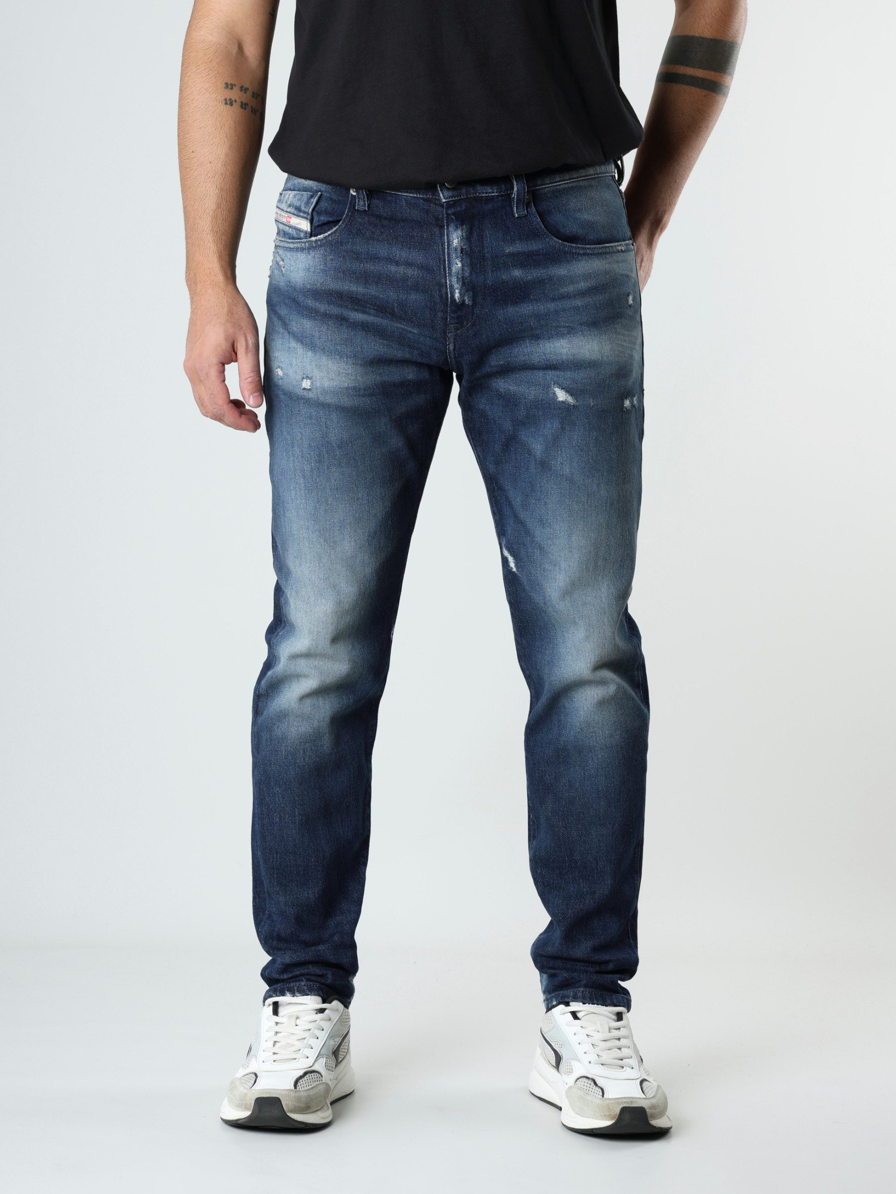 Diesel Slim-fit-Jeans Herren Jeans - 2019 D-STRUKT mittlere Leibhöhe, mittlerer Stretch
