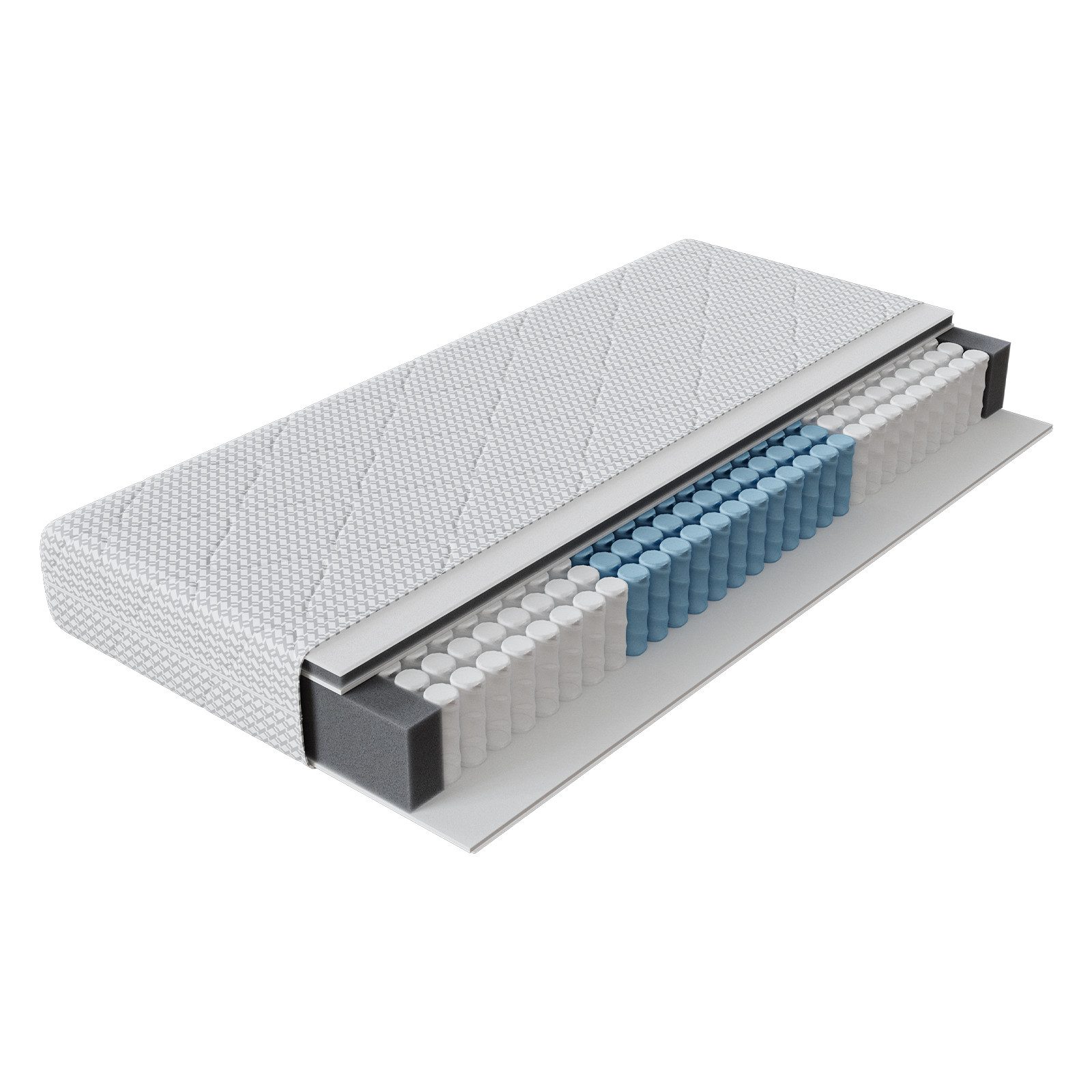 Federkernmatratze 2-in-1-doppelseitige Gästematratz, H3 7-Zonen Taschenfede günstig online kaufen