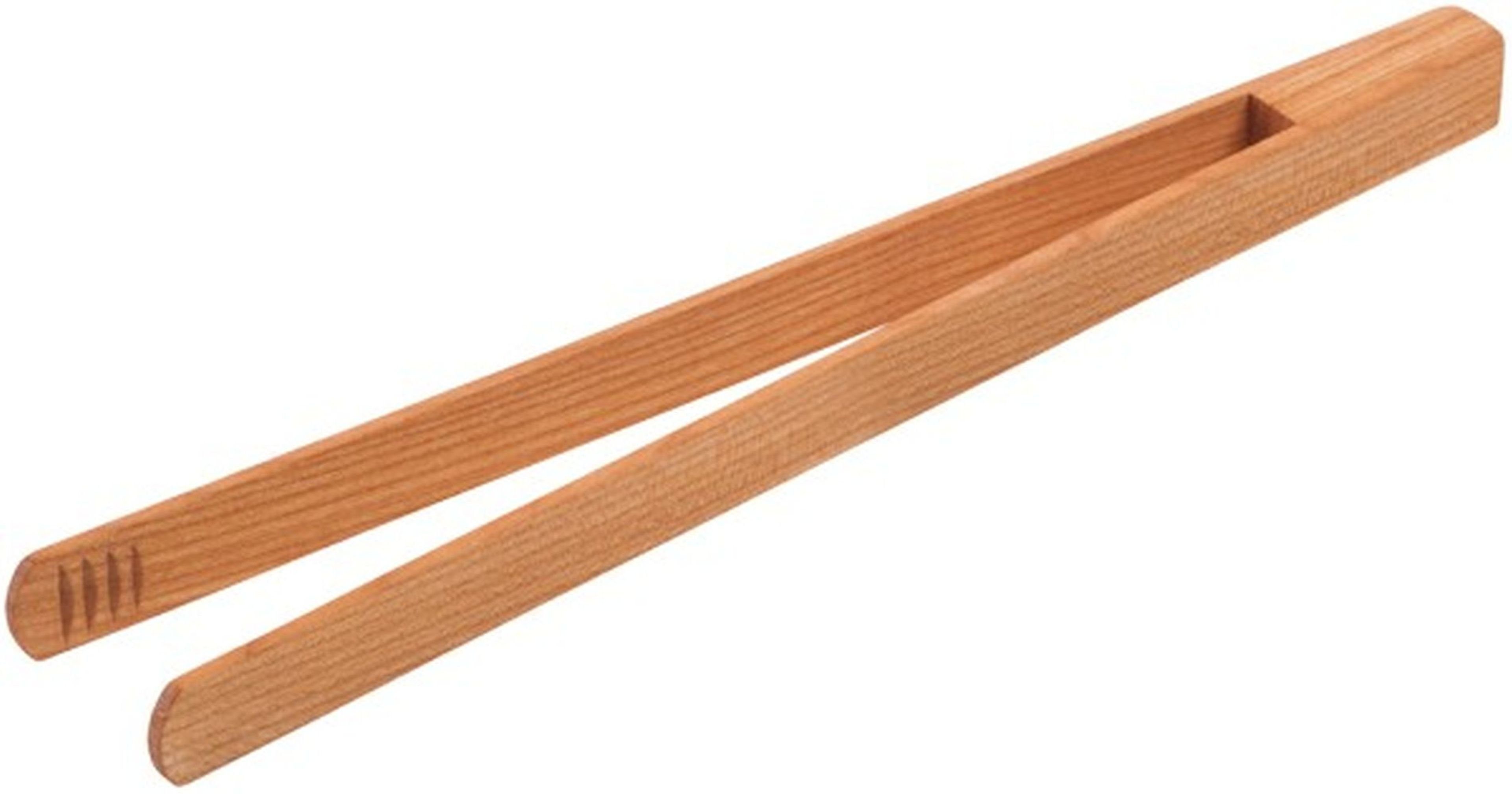 Grillzange Holz Grillzange Salatzange Kirschholz 30cm