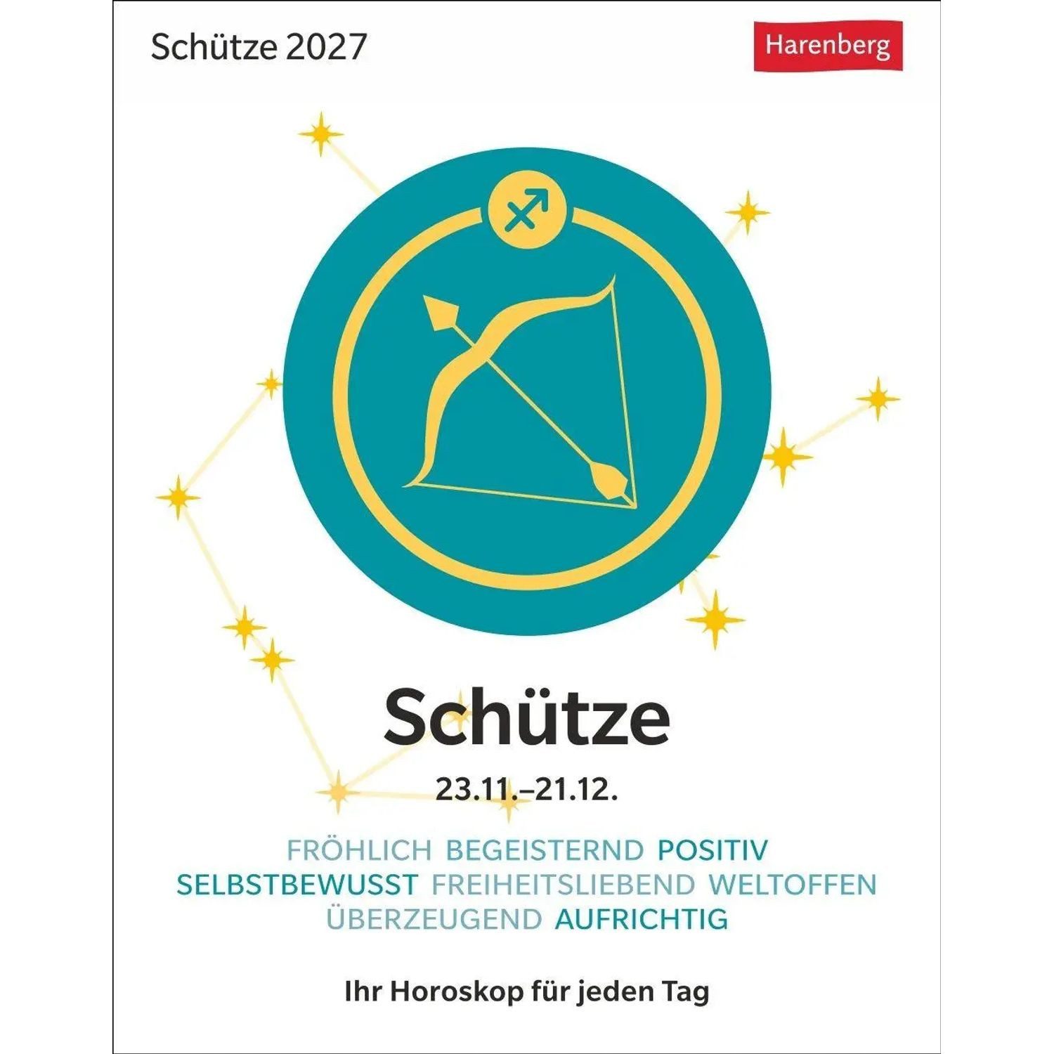 Harenberg Kalender Verlag Abreißkalender Schütze Sternzeichenkalender 2027 - Tagesabreißkalender - Ihr...
