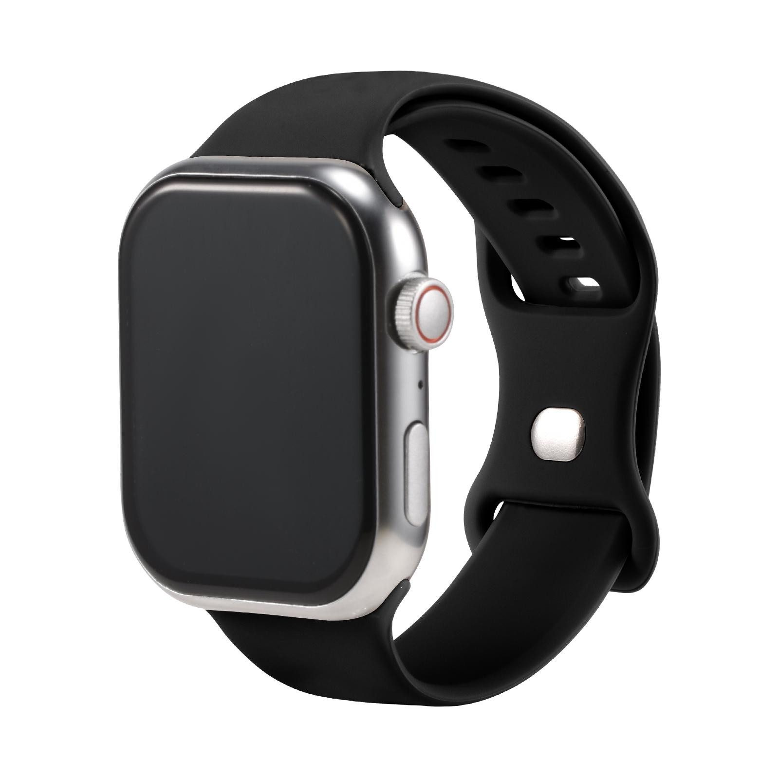 CoolGadget Smartwatch-Armband Fitnessarmband aus Silikon iWatch, für Apple Watch 1 2 3 4 5 6 7 8 9 10 11 SE 1 2 3 38 40 41 42 mm