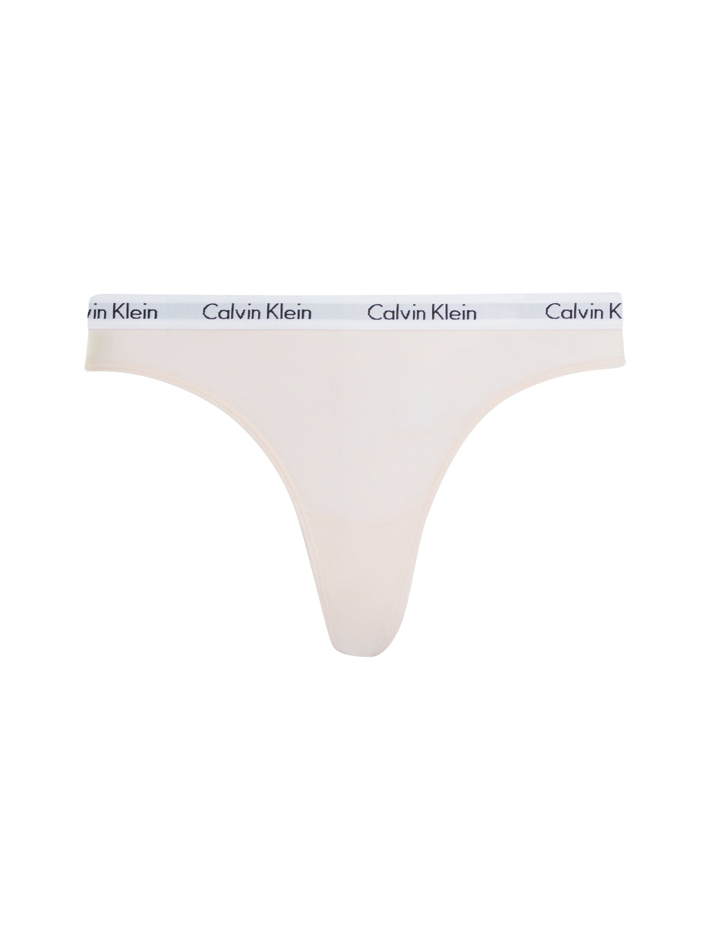 Calvin T-String Logobund rosa mit Klein Underwear