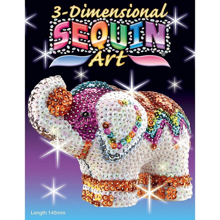 MAMMUT Spiel und Geschenk Kreativset Sequin Art 3D - Elefant
