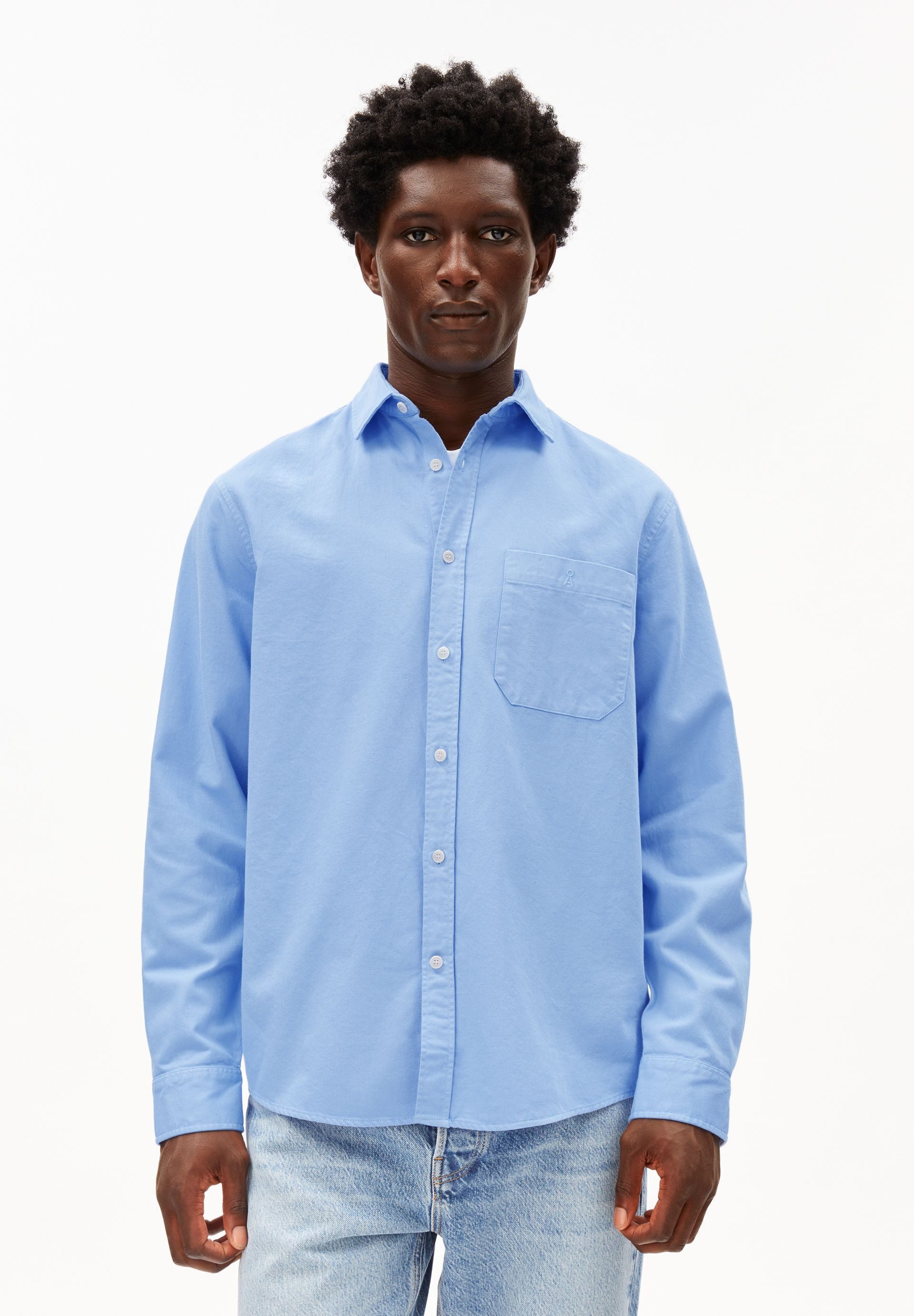 Armedangels Langarmhemd GMT DYE LINO Hemd aus Leinen-Mix (1-tlg., Relaxed Fit) Relaxed Fit