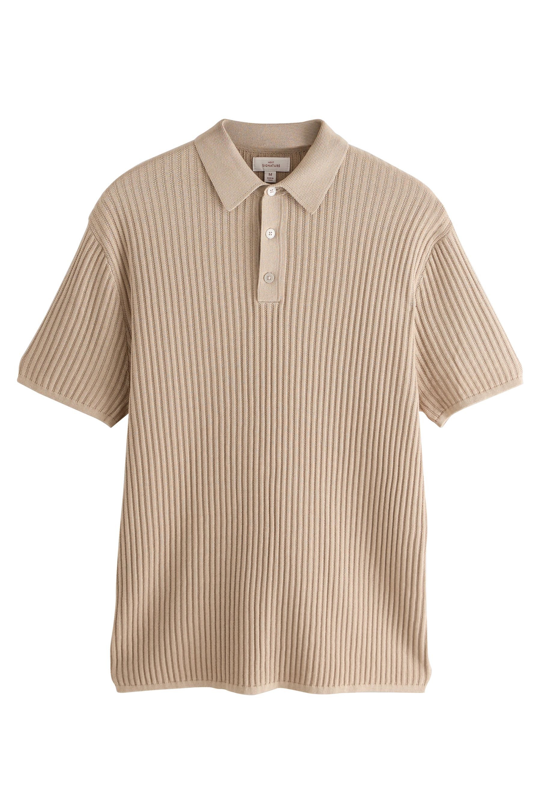 Next Poloshirt Regular Fit Signature Kurzarmhemd, günstig online kaufen