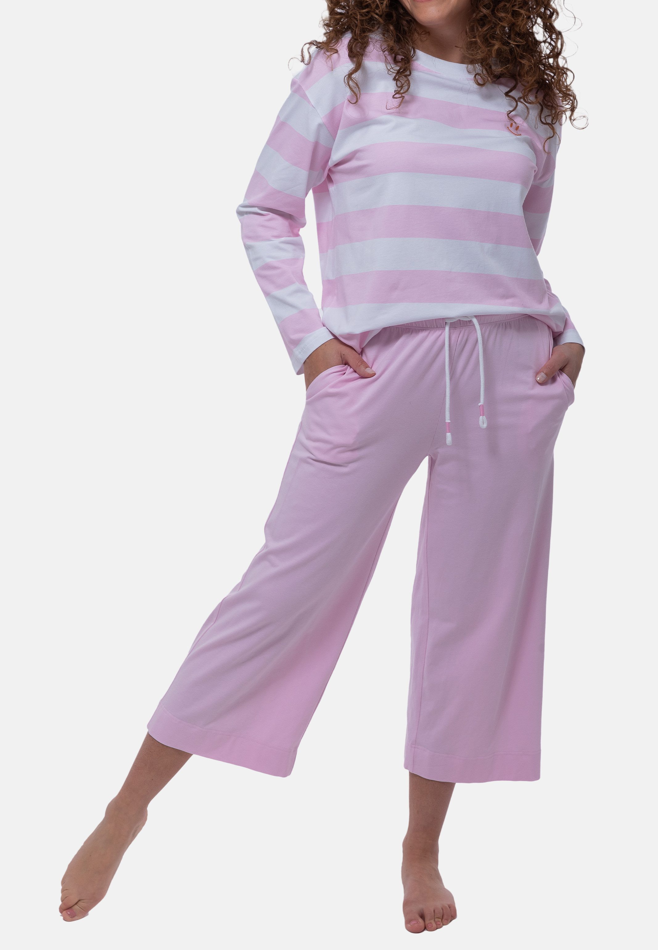 Mey Pyjama Streaked Lines (Set, 2 tlg) Schlafanzug - Baumwolle - Atmungsakt günstig online kaufen