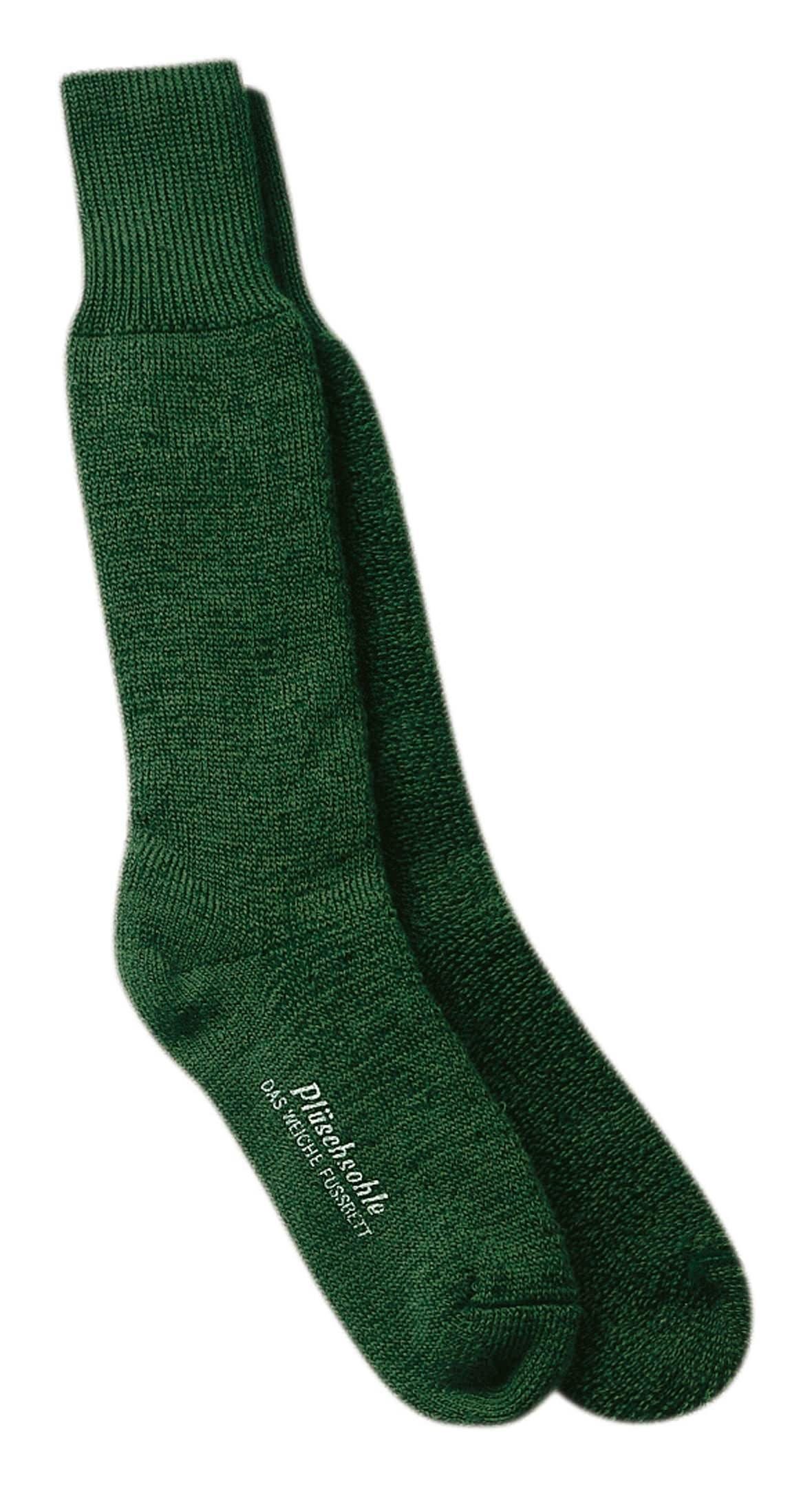Socken Vollplüsch - grün Größe Stiefelsocke 45 fortis 47