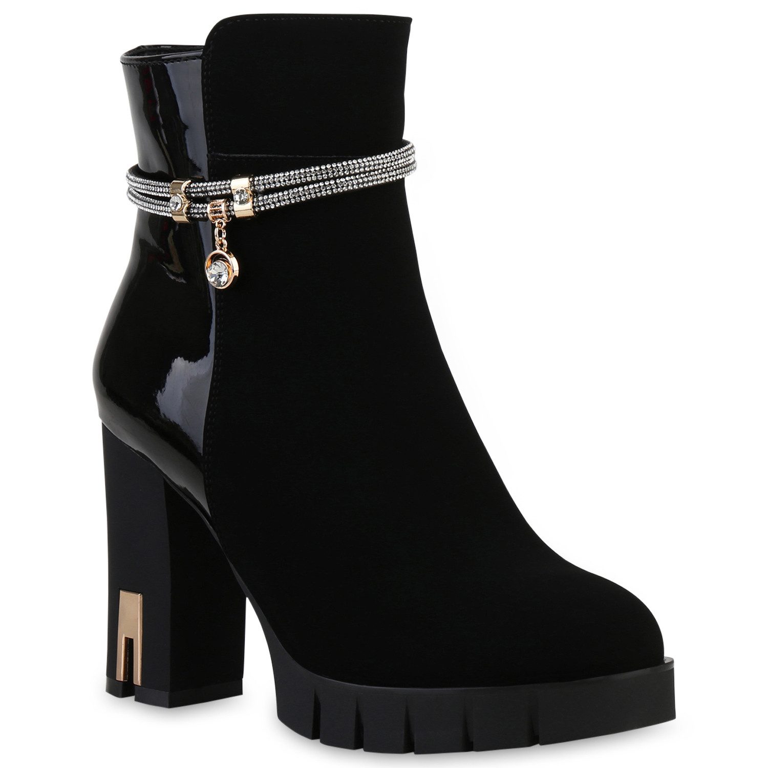 VAN HILL 840506 Stiefelette Damen Leicht Gefütterte Klassische Stiefeletten günstig online kaufen