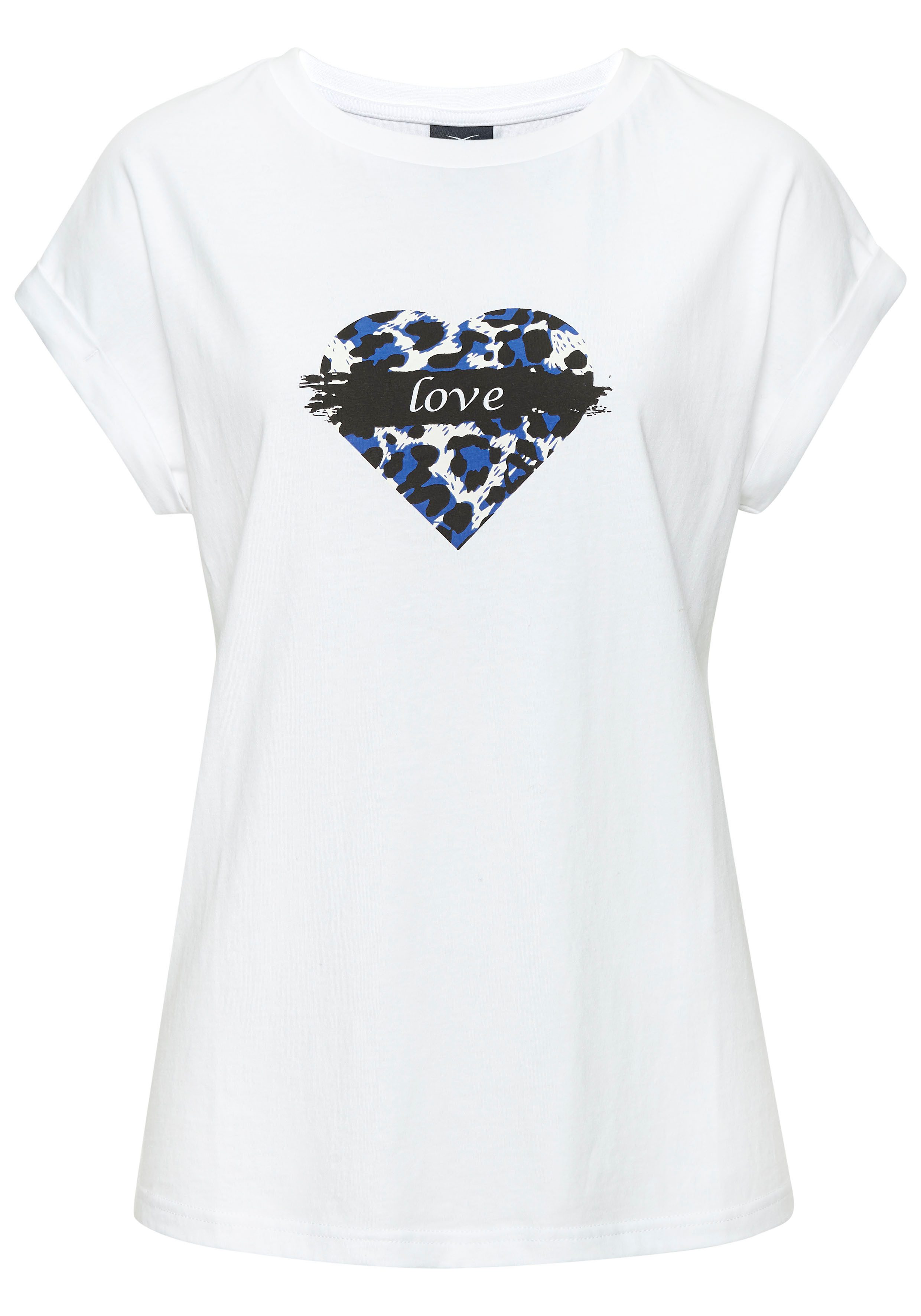 LASCANA Print-Shirt aus Baumwolle, Damen T-Shirt, Basic günstig online kaufen