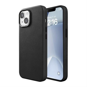 Woodcessories Handyhülle Woodcessories Bio Leather Case MagSafe für iPhone 15 - Black