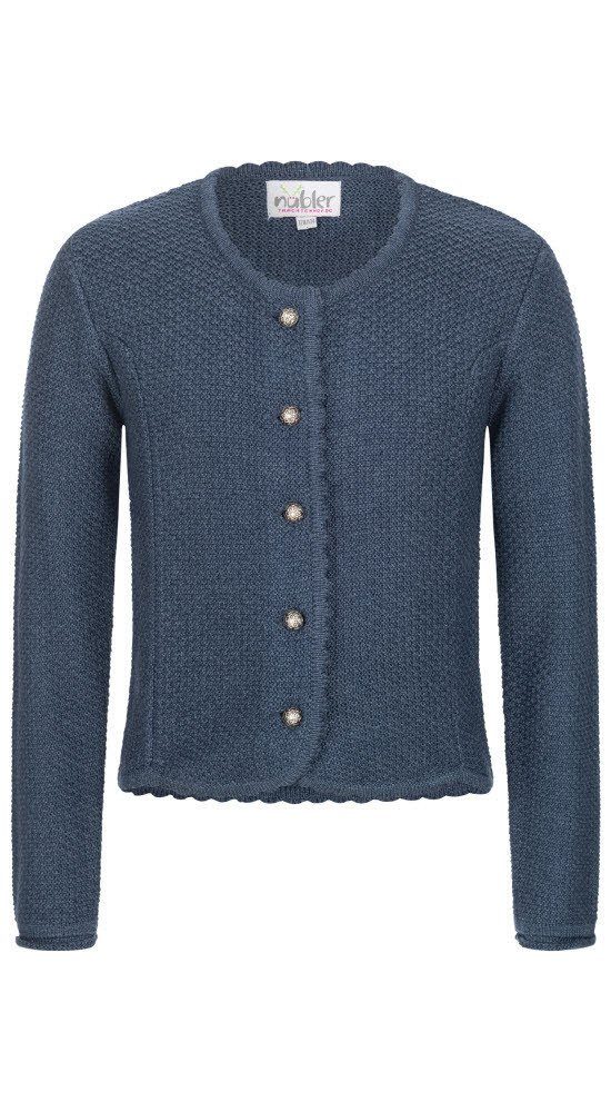 Nübler Trachtenstrickjacke Kinderstrickjacke Yvonne in Blau von Nübler