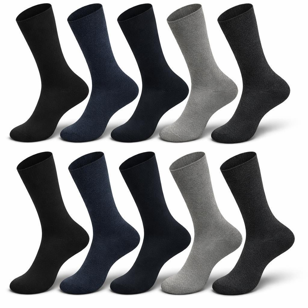 EloModa Basicsocken 10 Paar Herren Business Socken – Komfortbund – 80% Baum günstig online kaufen