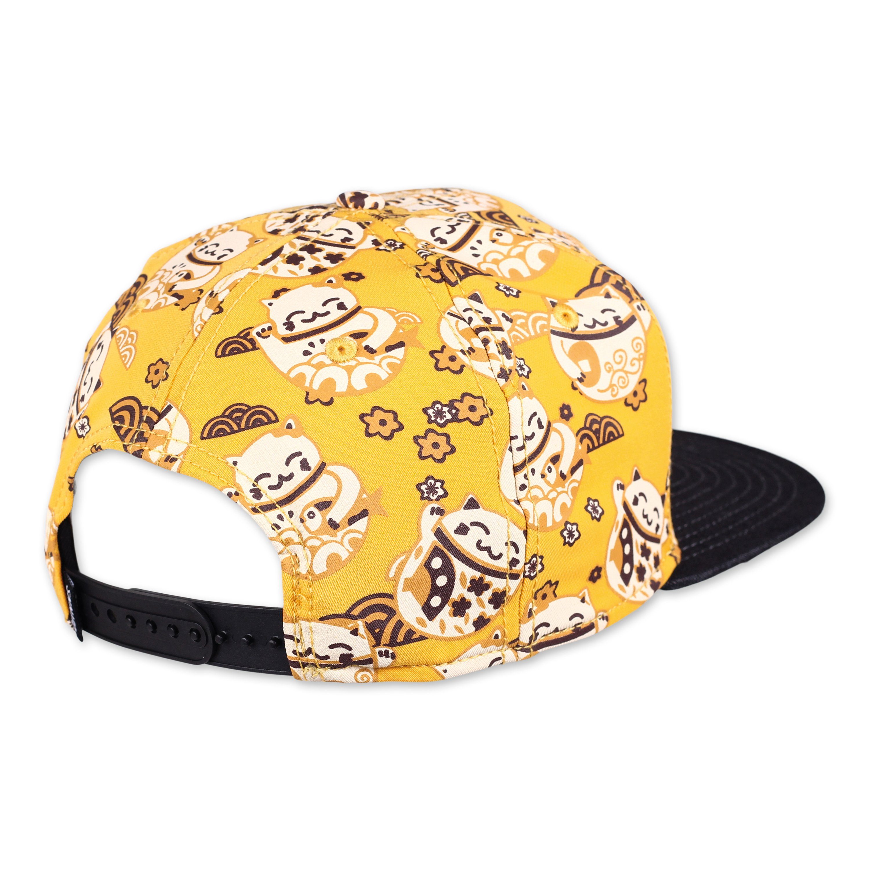 Snapback LuckyCat Djinns Linen Gelb Cap