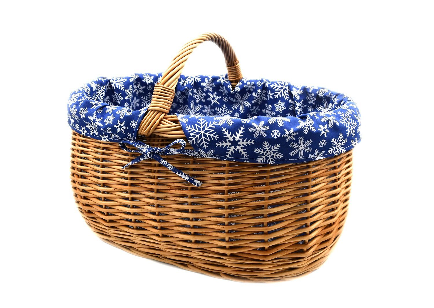 Einkaufskorb Einkaufskorb Weidenkorb Korb geflochten 52/37/21cm (40 mit Griff)