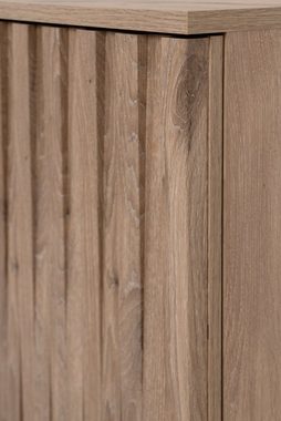 Finori Sideboard Douro (Anrichte in Schweden Eiche, 3-türig, 175 x 68 cm), mit Push-to-Open und 3D Holzrelief