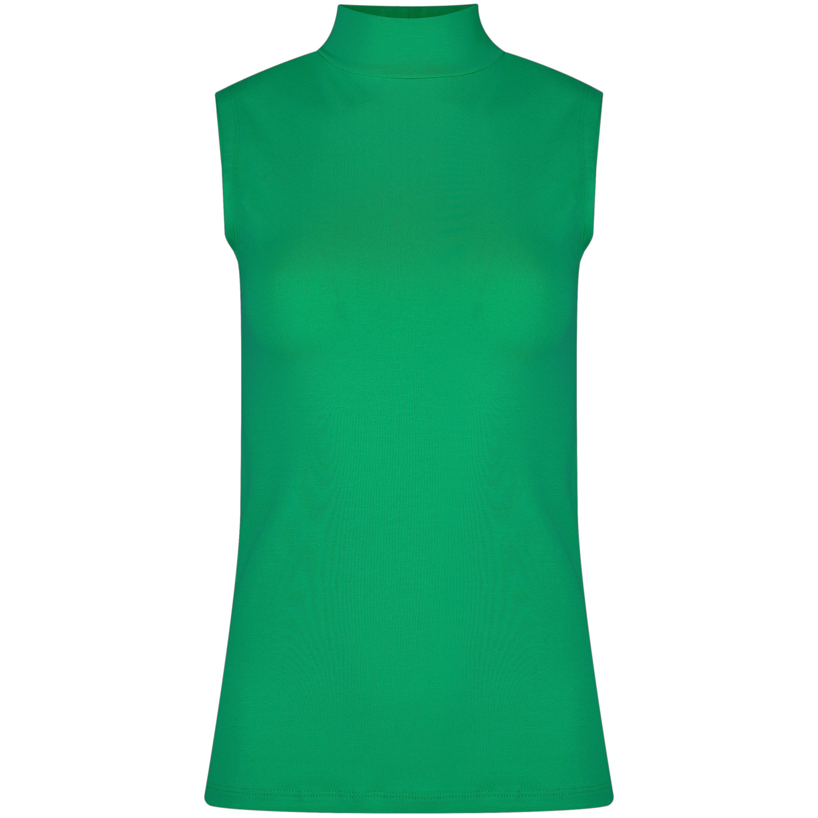 Evoni T-Shirt Basic Shirt ärmellos Halbkragen Tank-Top günstig online kaufen