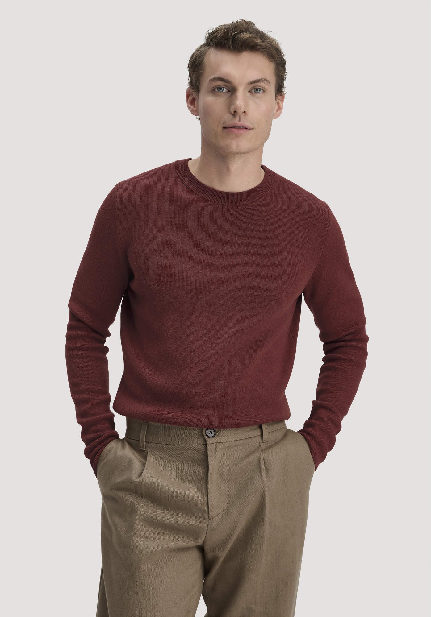 Hessnatur Strickpullover mit Bio-Baumwolle und LENZING™ ECOVERO™ Viskose (1-tlg)