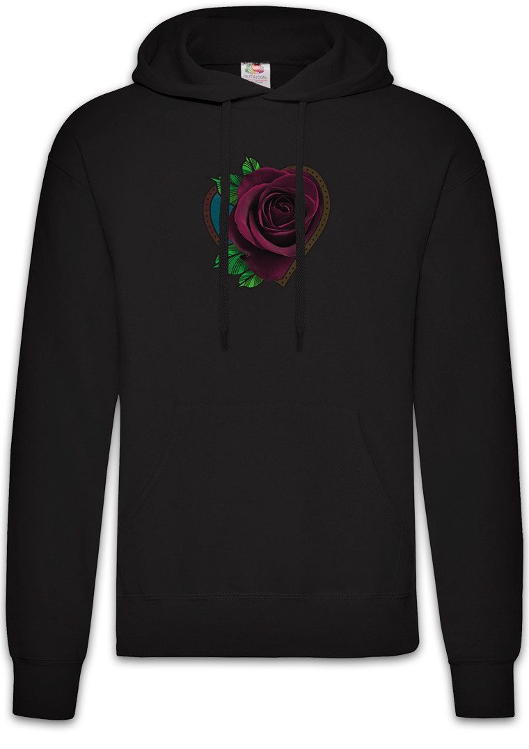Hoodie Tattoo Rose Herren Hoodie Oldschool Art Artist Traditional