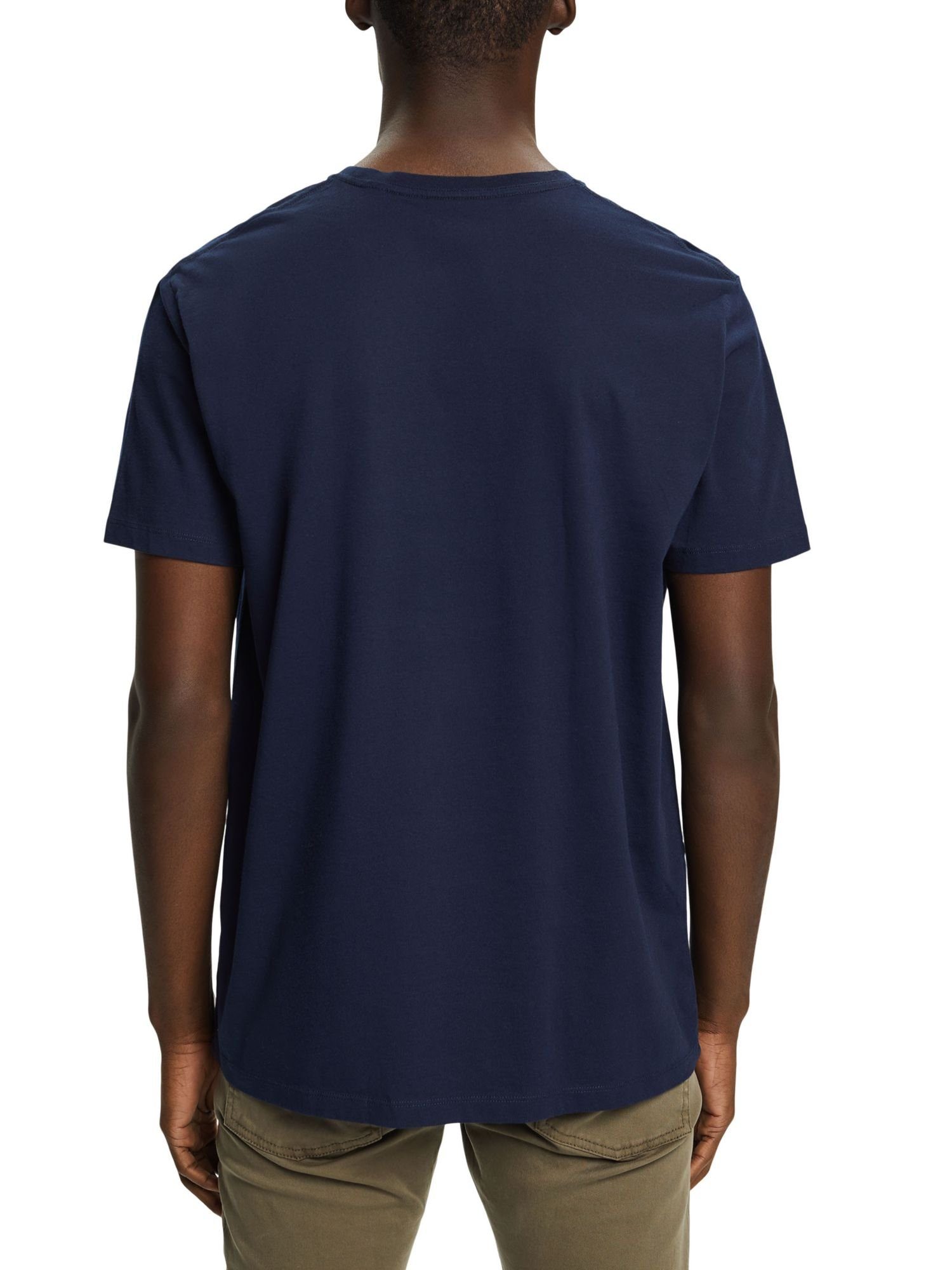 Esprit Baumwoll-T-Shirt T-Shirt NAVY (1-tlg) mit Frontprint