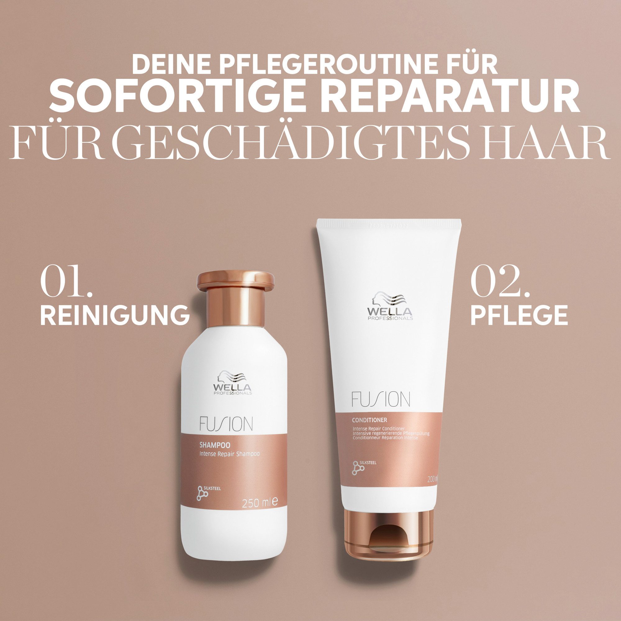 Wella Professionals Haarspülung CARE FUSION INTENSE REPAIR CONDITIONER, bessere Kämmbarkeit, reparierend und schützend, ohne Mikroplastik