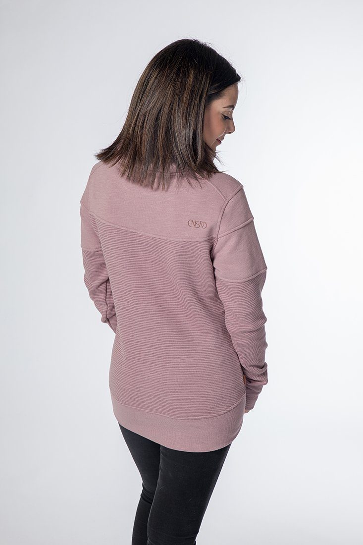 CNSRD Sweatshirt SUNSHINE SWEAT CS Hoher, doppellagiger Kragen mit Draw-Strings