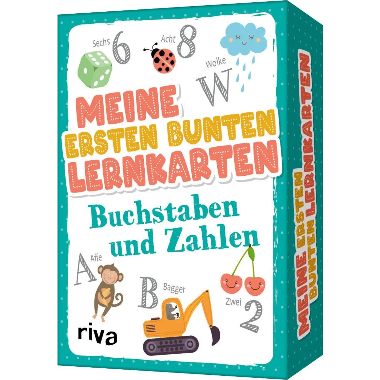 Riva Spiel Meine ersten bunten Lernkarten - Buchstaben und Zahlen