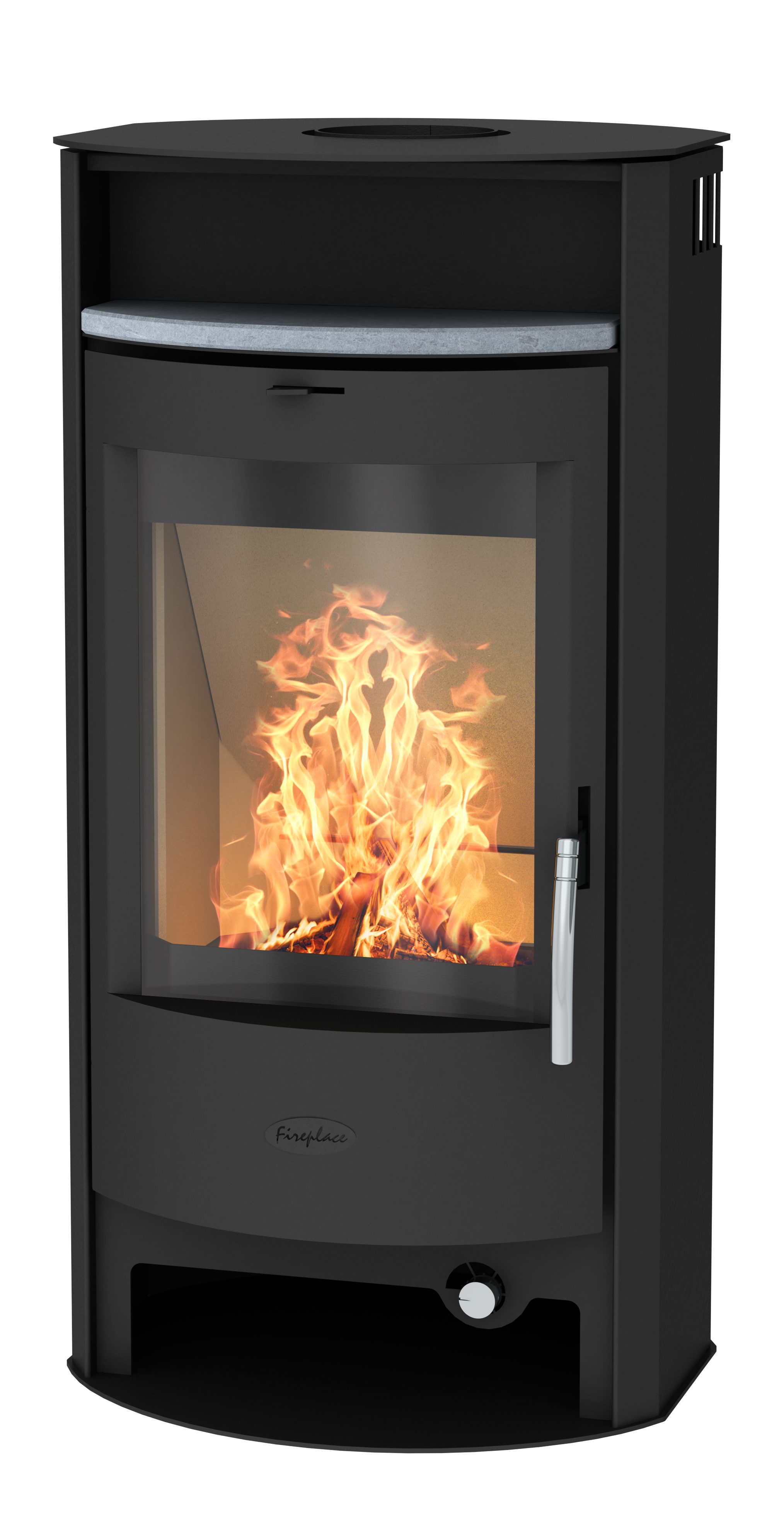 Fireplace Kaminofen Heathus Parma Stahl, 6,0 kW, Dauerbrand, mit Holzfach u günstig online kaufen
