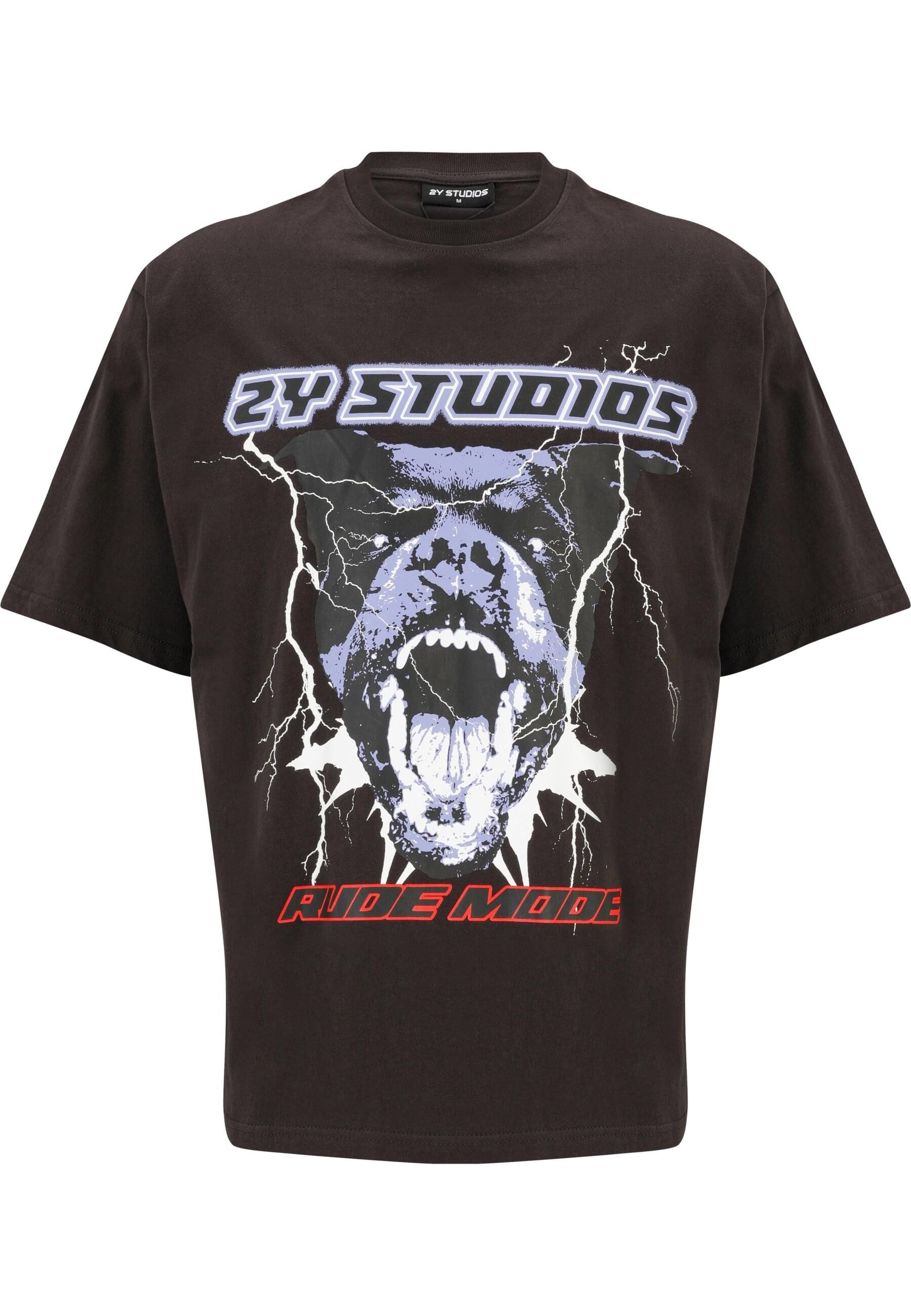 2Y Studios T-Shirt 2Y Studios Herren Rottweiler Oversize Tee (1-tlg)