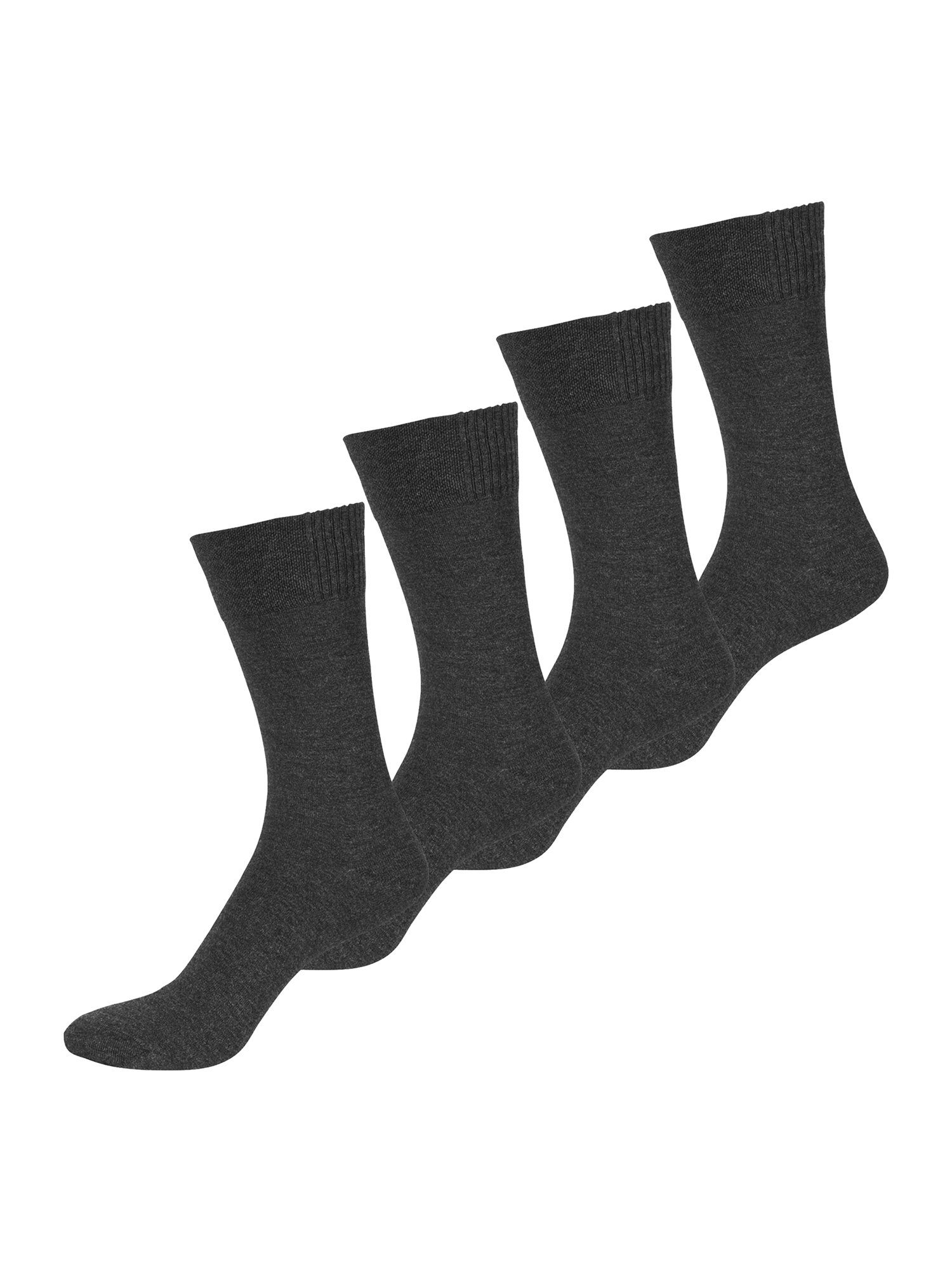 Nur Der Basicsocken Bambus* (4-Paar) anthrazitmel.