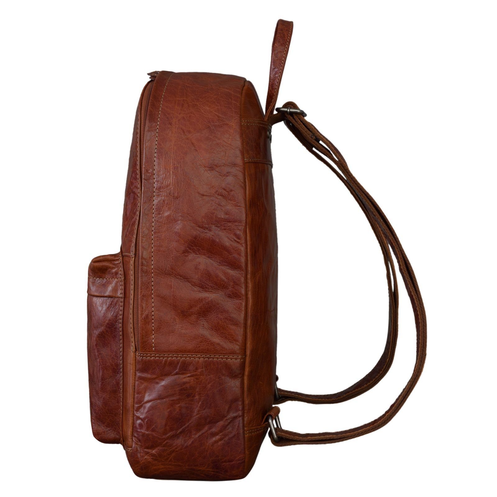 STILORD Notebook-Rucksack "Marley" Echtleder Rucksack Vintage