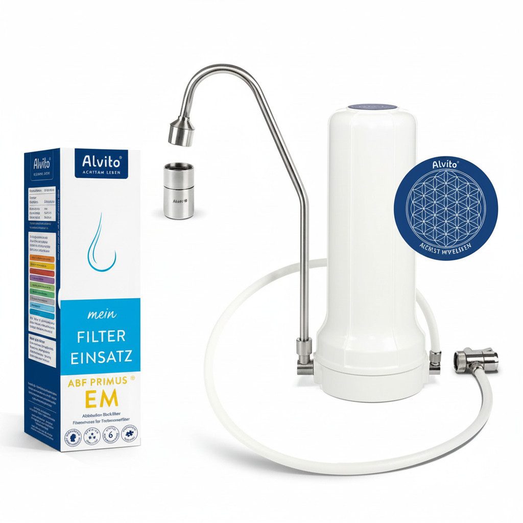 Alvito Aquariumfilter, Auftischfilter PRO Vital - filtern & beleben *Sparpaket*