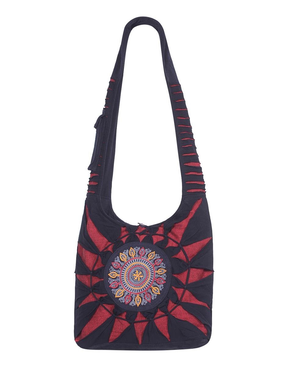 Vishes Shopper Umhängetasche Beuteltasche Yogi Baumwolle Mandala, Hippie, Ethno, Festival Tasche