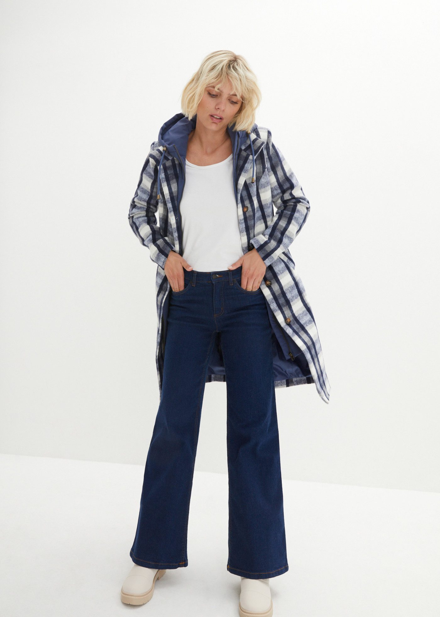 bonprix Wintermantel im angesagten Two-in-One-Design, bequeme Passform, casual Stil – Bild 4 von 5