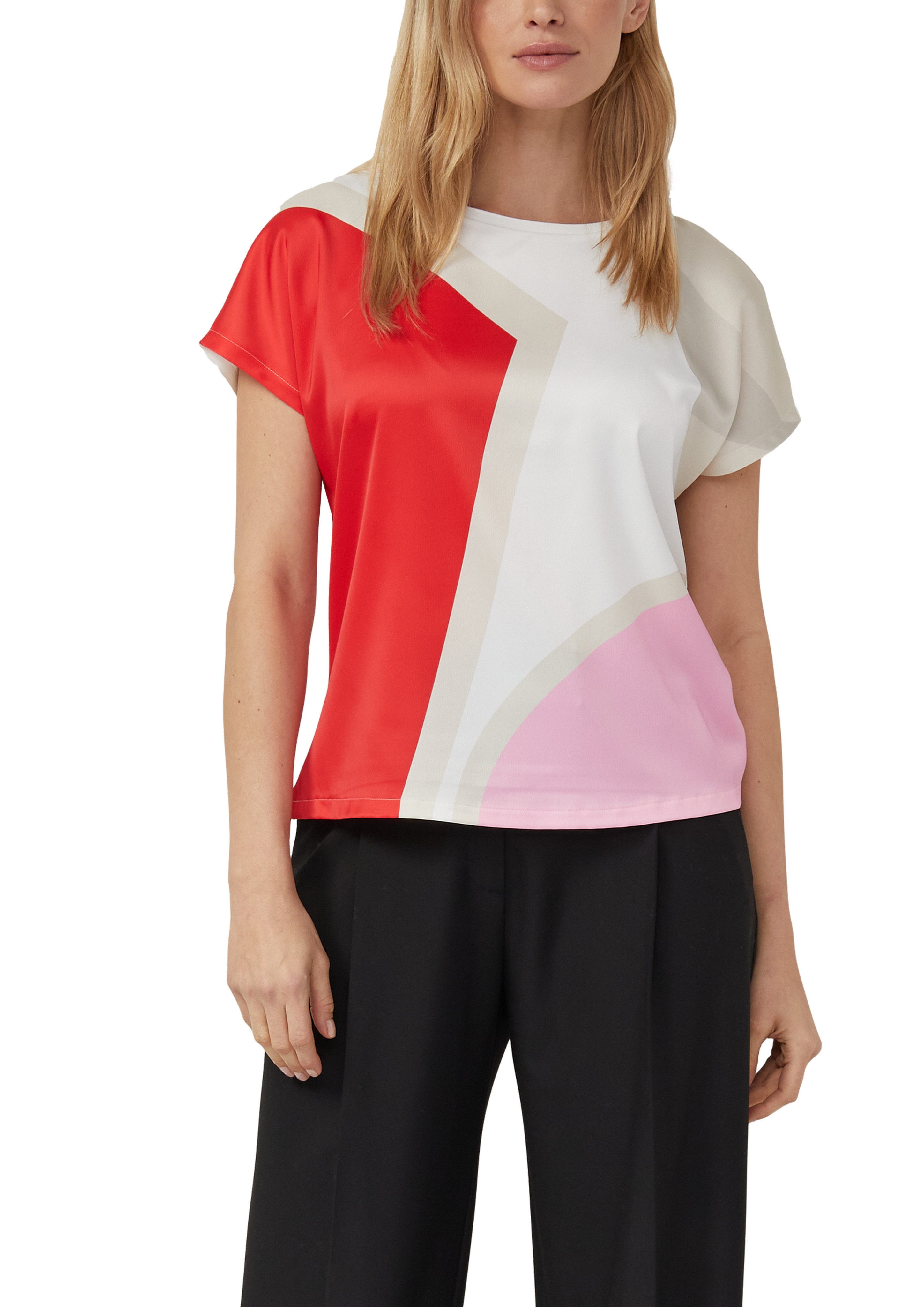 s.Oliver BLACK LABEL T-Shirt mit grafischem Muster