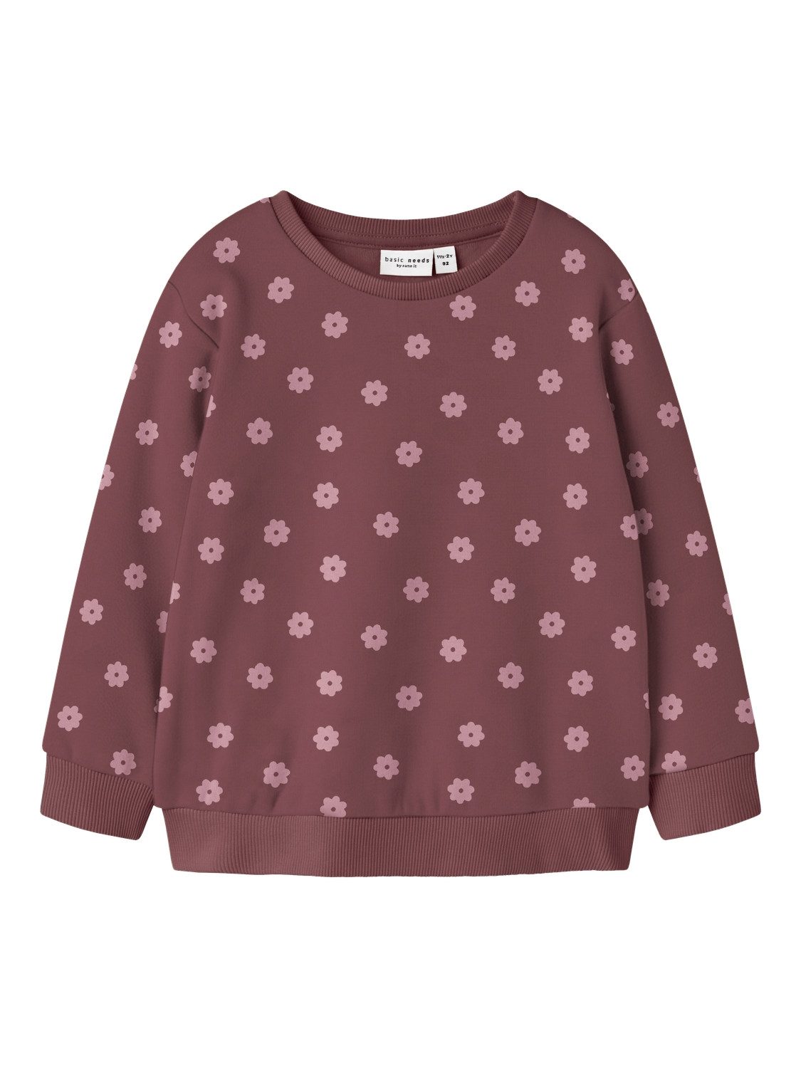Name It Sweatshirt NMFDAVINA LS SWEAT FLEECE BRU