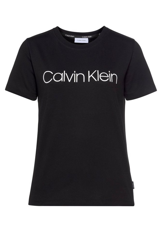Calvin Klein Rundhalsshirt CORE LOGO T-SHIRT mit Calvin Klein Logo- Schriftzug, Weicher Single Jersey au Reiner Baumwolle