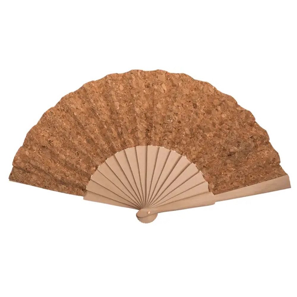 LK Trend & Style Handfächer Klappbarer Handventilator aus Kork und Holz, (Wenn Qualität und herausragender Stil gleichrangig sind, erfüllt dieser Fächer alle Kriterien, ein wunderbares Material), absolut salonfähig sich stilvoll eine frische Brise zu gönn