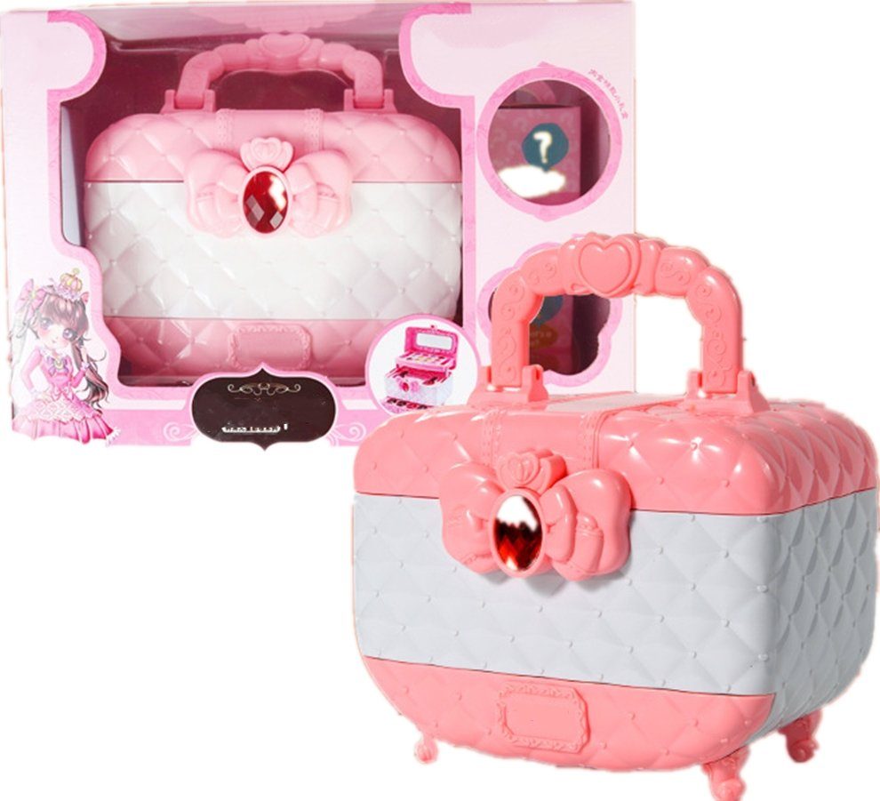 vokarala Spielzeug-Frisierkoffer Kinderschminke Set Mädchen 24