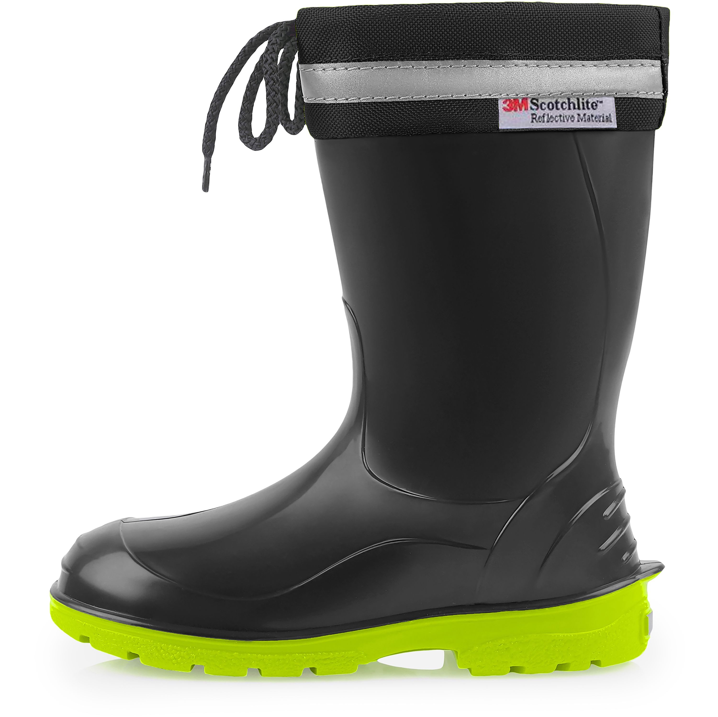 Ladeheid lange Regenschuhe für Mädchen und Jungen LA-972 Gummistiefel Kinder mit Stulpe zum Schnüren