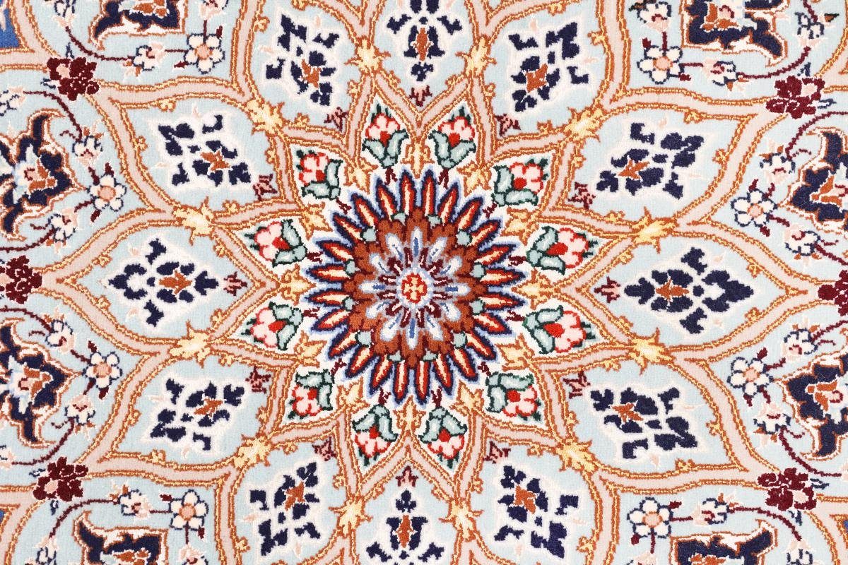 82x128 mm Nain Orientteppich, Handgeknüpfter Seidenkette Trading, Orientteppich Höhe: 6 Isfahan rechteckig,