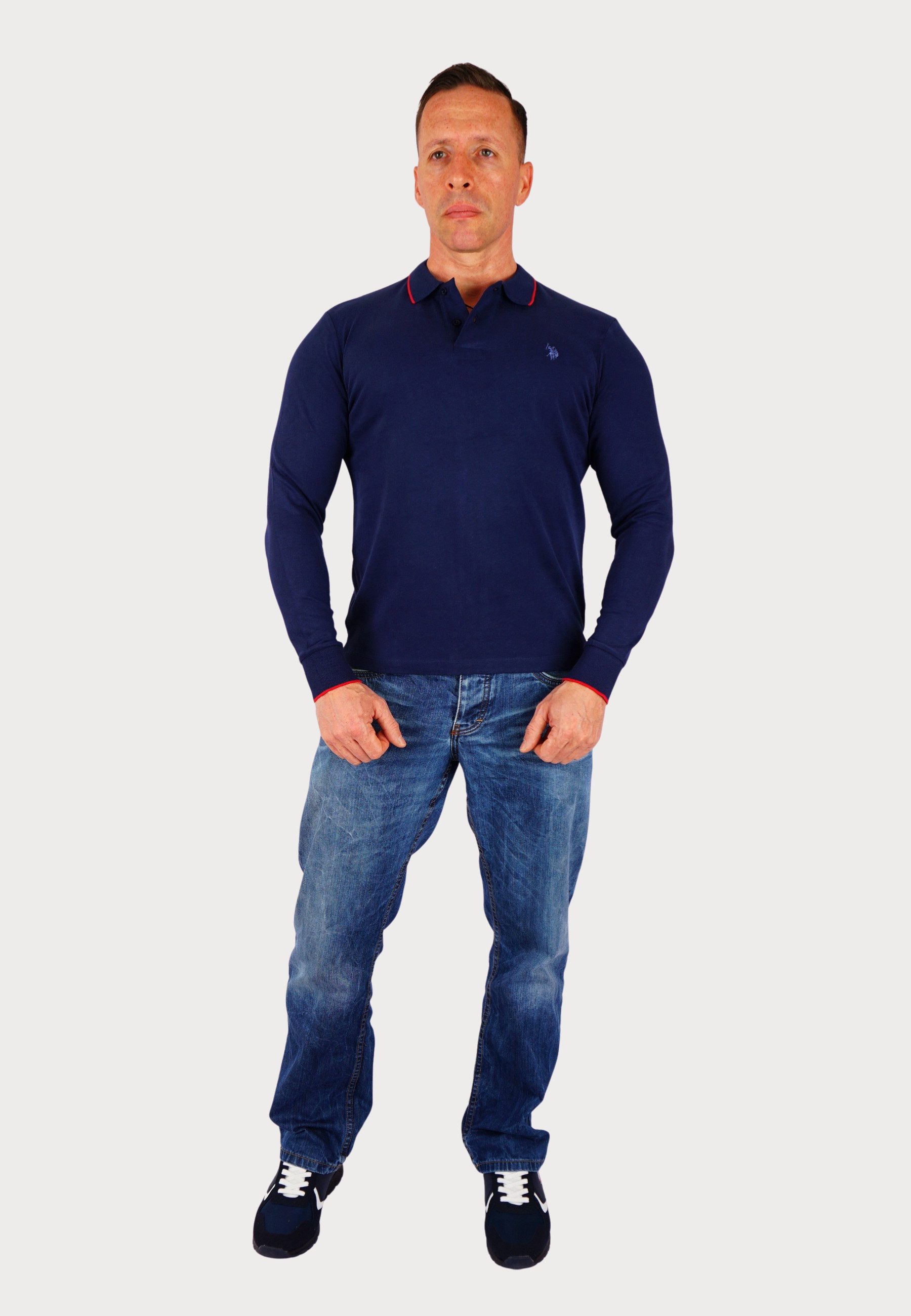 U.S. Polo Assn. Poloshirt Poloshirt Langarm Polo (1-tlg., 1) günstig online kaufen