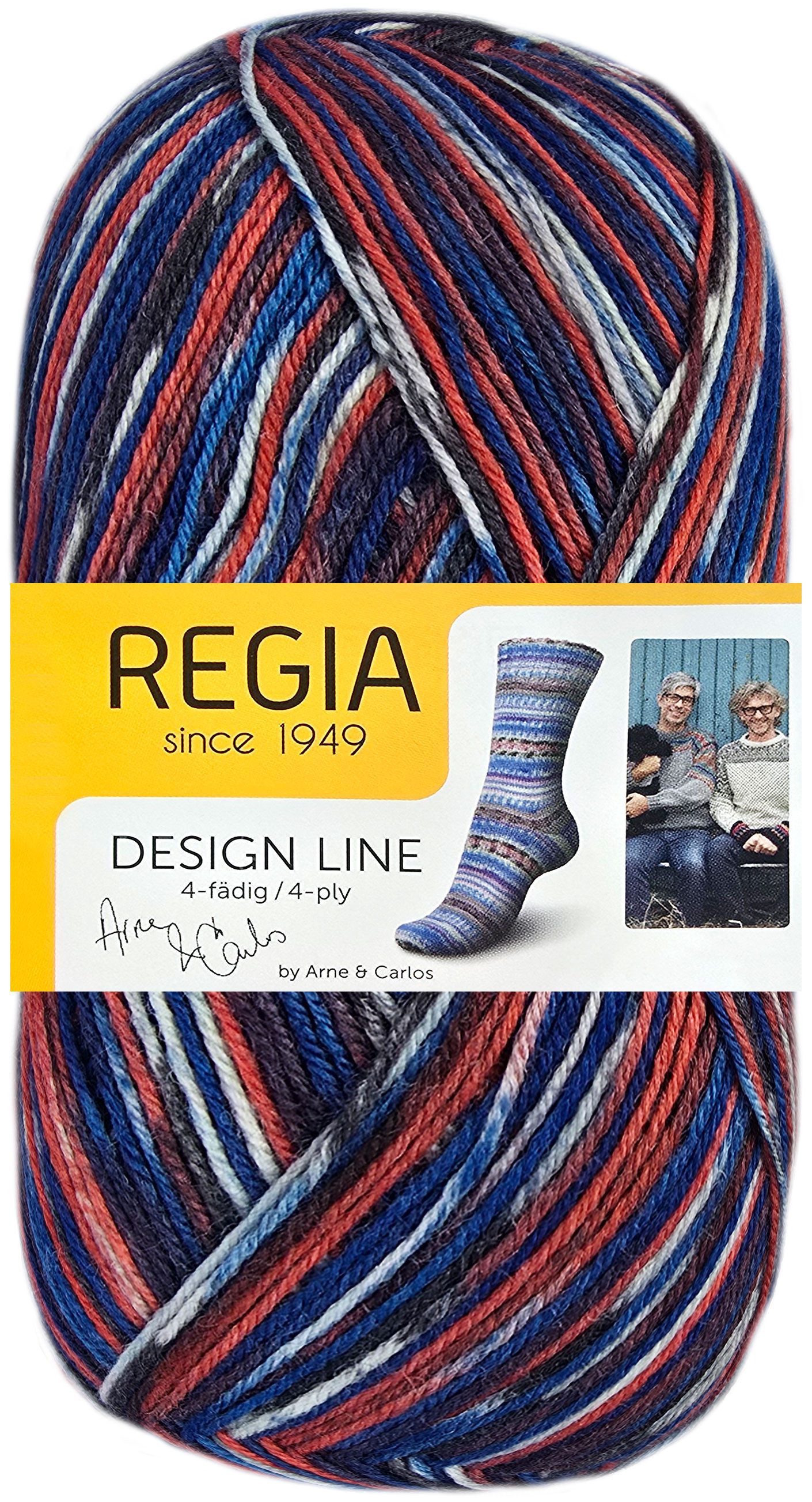 Regia 100 Gramm Regia Design Line Sockenwolle 4-fach Farbauswahl Häkelwolle