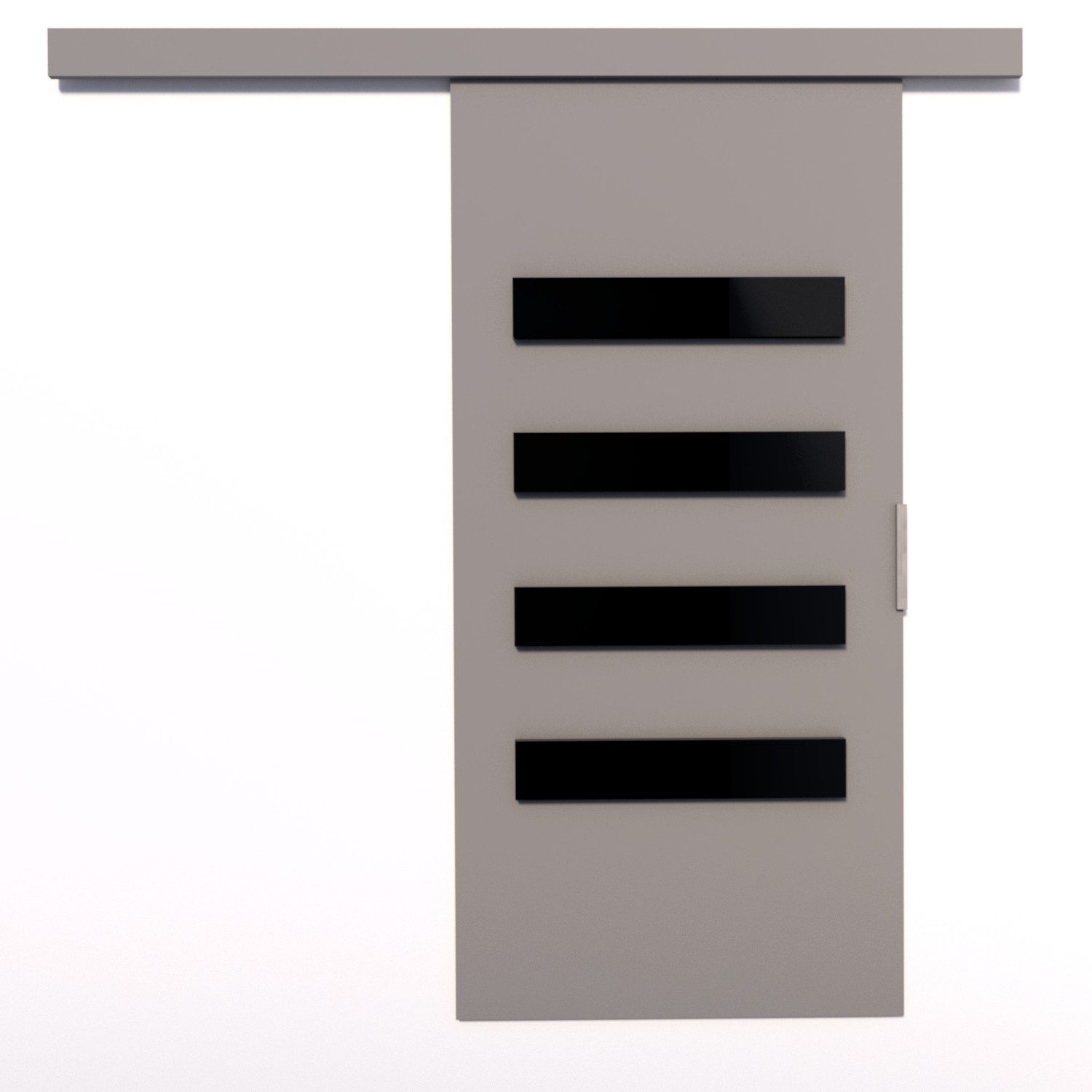 MOEBLO Schiebetür LIRMA (Wandschiebetür – Schiebetür auf Schiene, Gleittür, moderne Türen für Wohnzimmer, Schlafzimmer, Flur, optional mit Soft-Close-System, Schiebetüren Gleittüren Schiebetüre Schiebesysteme Türen auf Schiene Türen mit Schiebemechanismus), (BxHxT): 86/96 x 205 x 1,6 cm