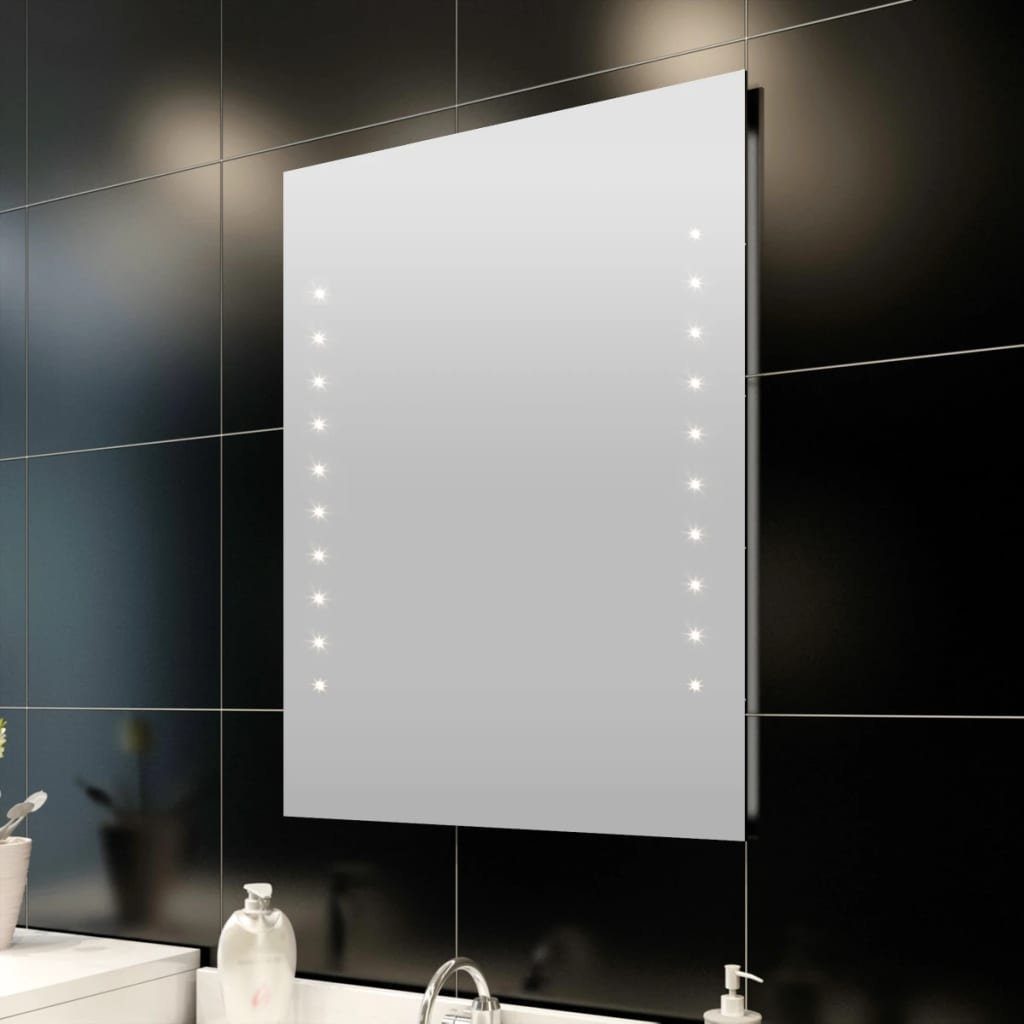 vidaXL Spiegel Badspiegel mit LED-Leuchten 60×80 cm (1-St) | Spiegel