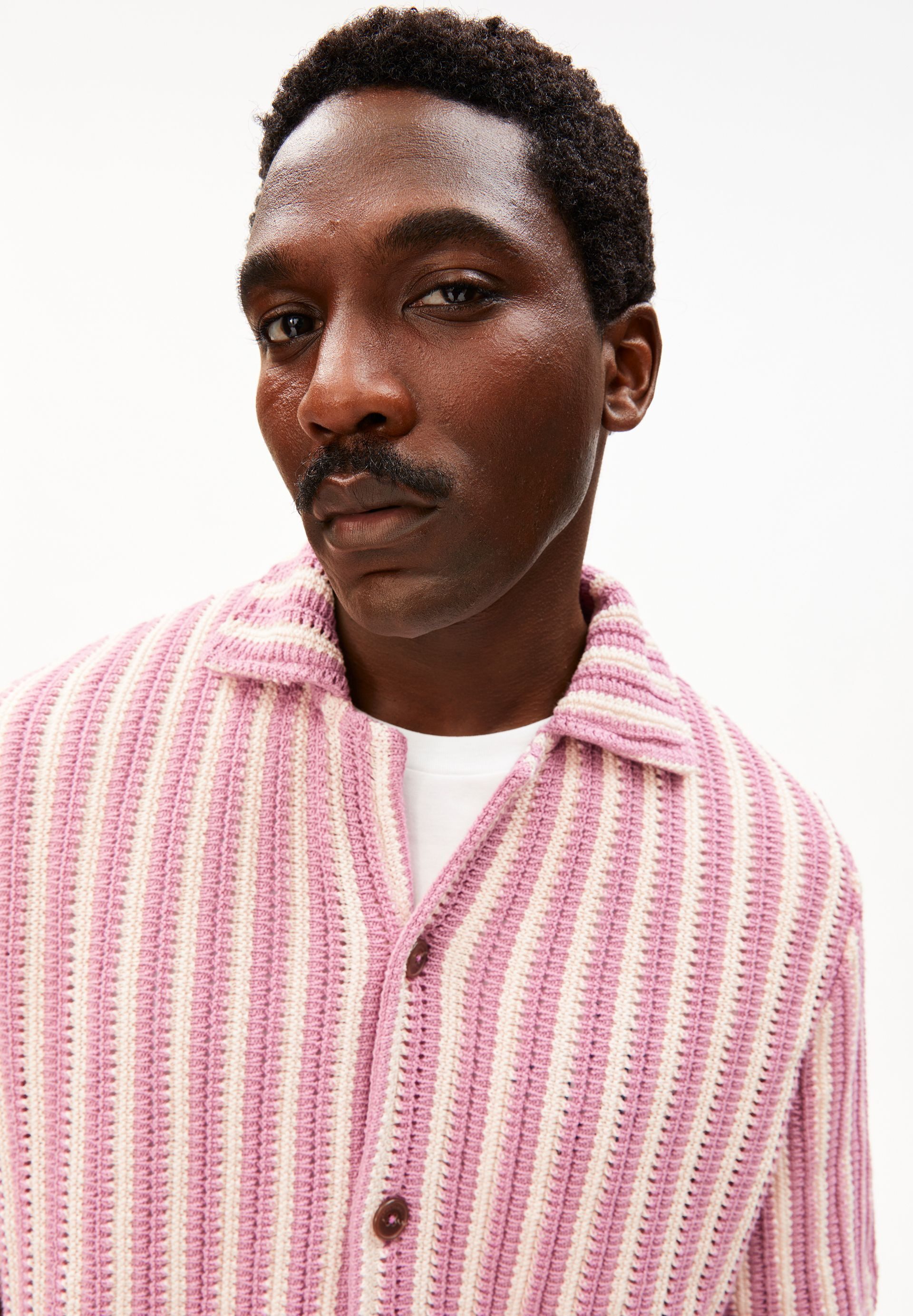 Armedangels Kurzarmhemd STRIPE 100% Bio-Baumwolle (1-tlg., Relaxed Fit)