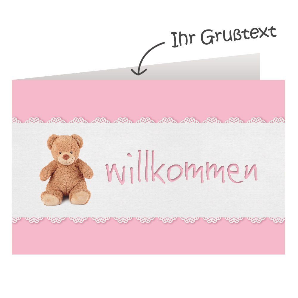 Kinder Mädchen (Gr. 50 - 92) Timfanie Neugeborenen-Geschenkset Windeltorte, Spieluhr Elefant, zart-rosa,  (rosa, 28-tlg., mit Gr