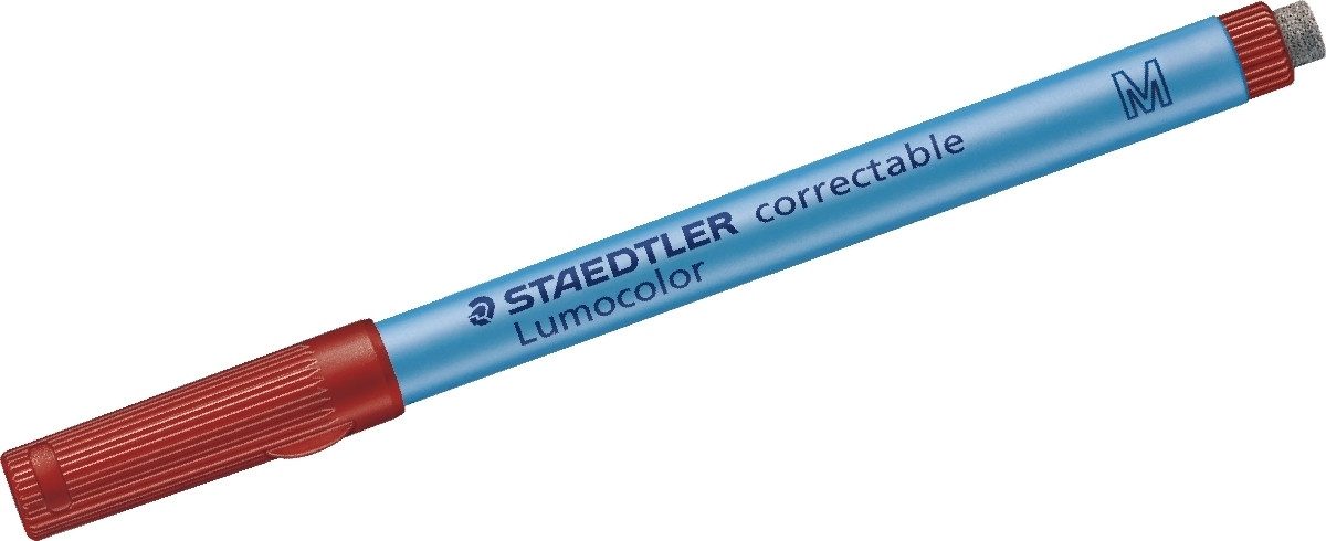 STAEDTLER Folienstift Folienstift Lumocolor correct M rot